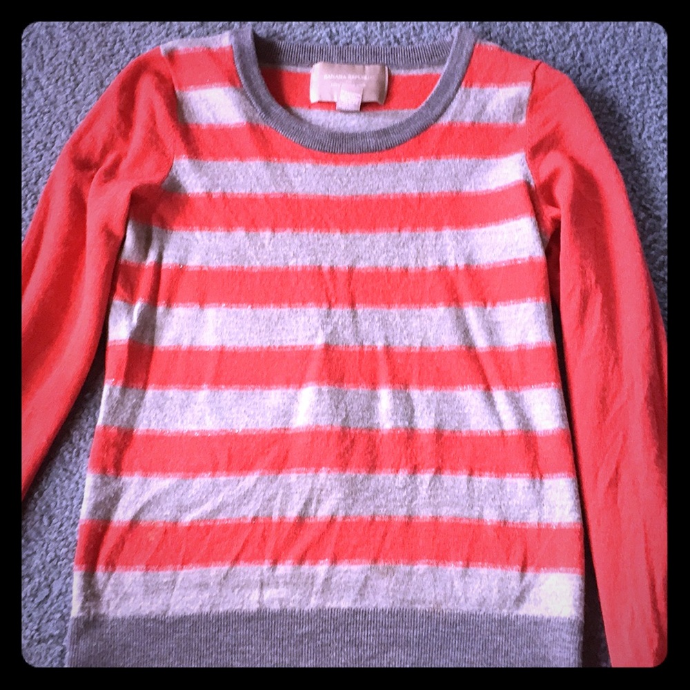 Banana Republic merino wool striped sweater